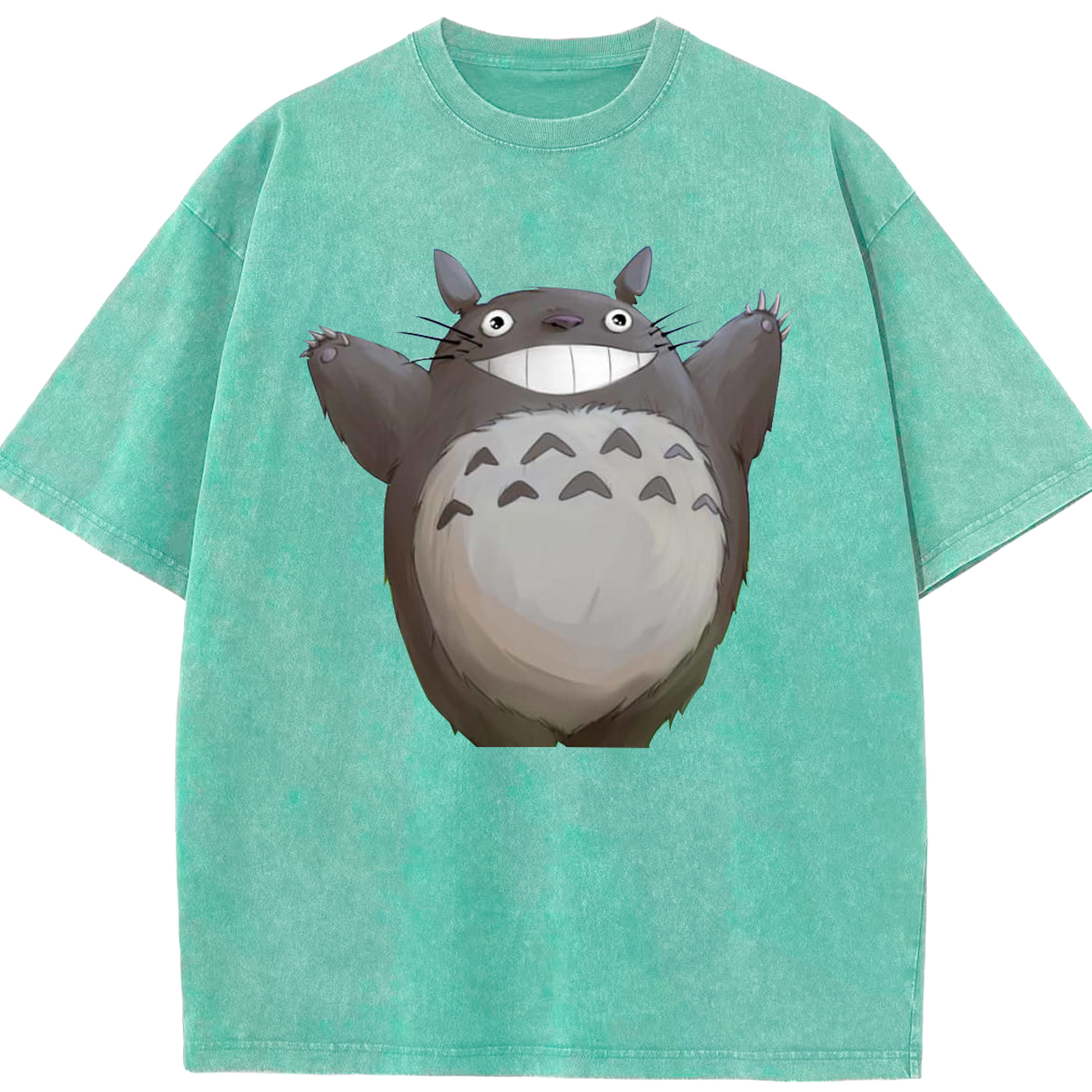 （画像用） となりのトトロ 草壁メイ 草壁サツキ My Neighbor Totoro Satsuki Kusakabe Mei Kusakabe 綿100% ヴィンテージ風 半袖Tシャツ（フロントプリント）